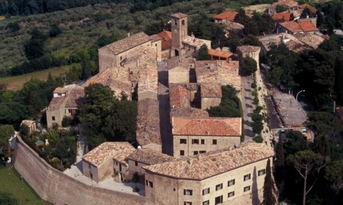 Castello di Montegridolfo dall'alto